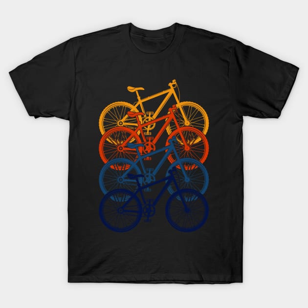 Cycling Colorful Bicycle T-Shirt by ShirtsShirtsndmoreShirts